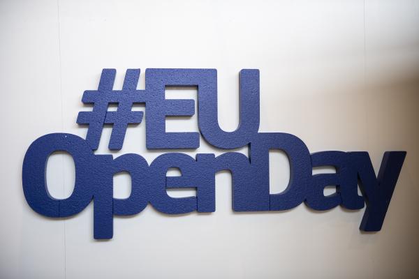 The #EUOpenDay sign